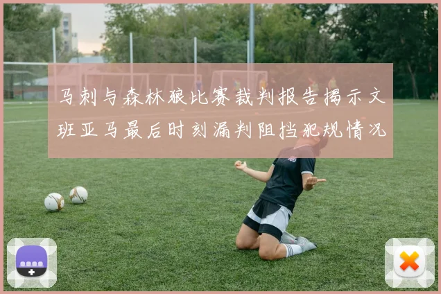 马刺与森林狼比赛裁判报告揭示文班亚马最后时刻漏判阻挡犯规情况